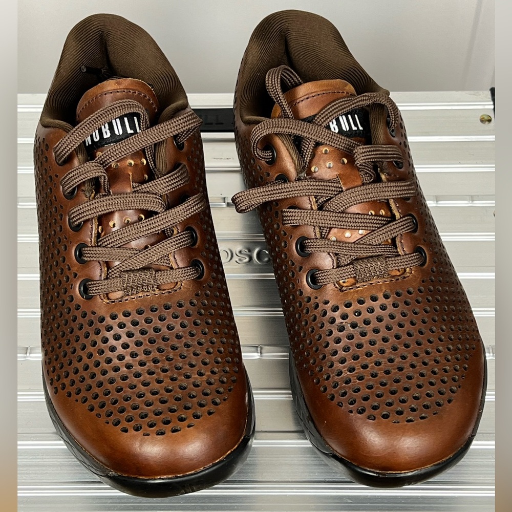 NOBULL 🚨 Brown Leather Trainers | Men 6.5 Women 8